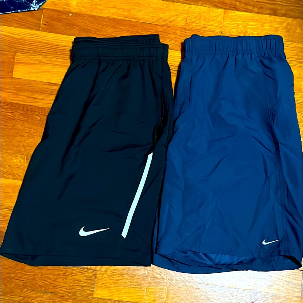 Nike Black and Navy Shorts size L.  Pockets.